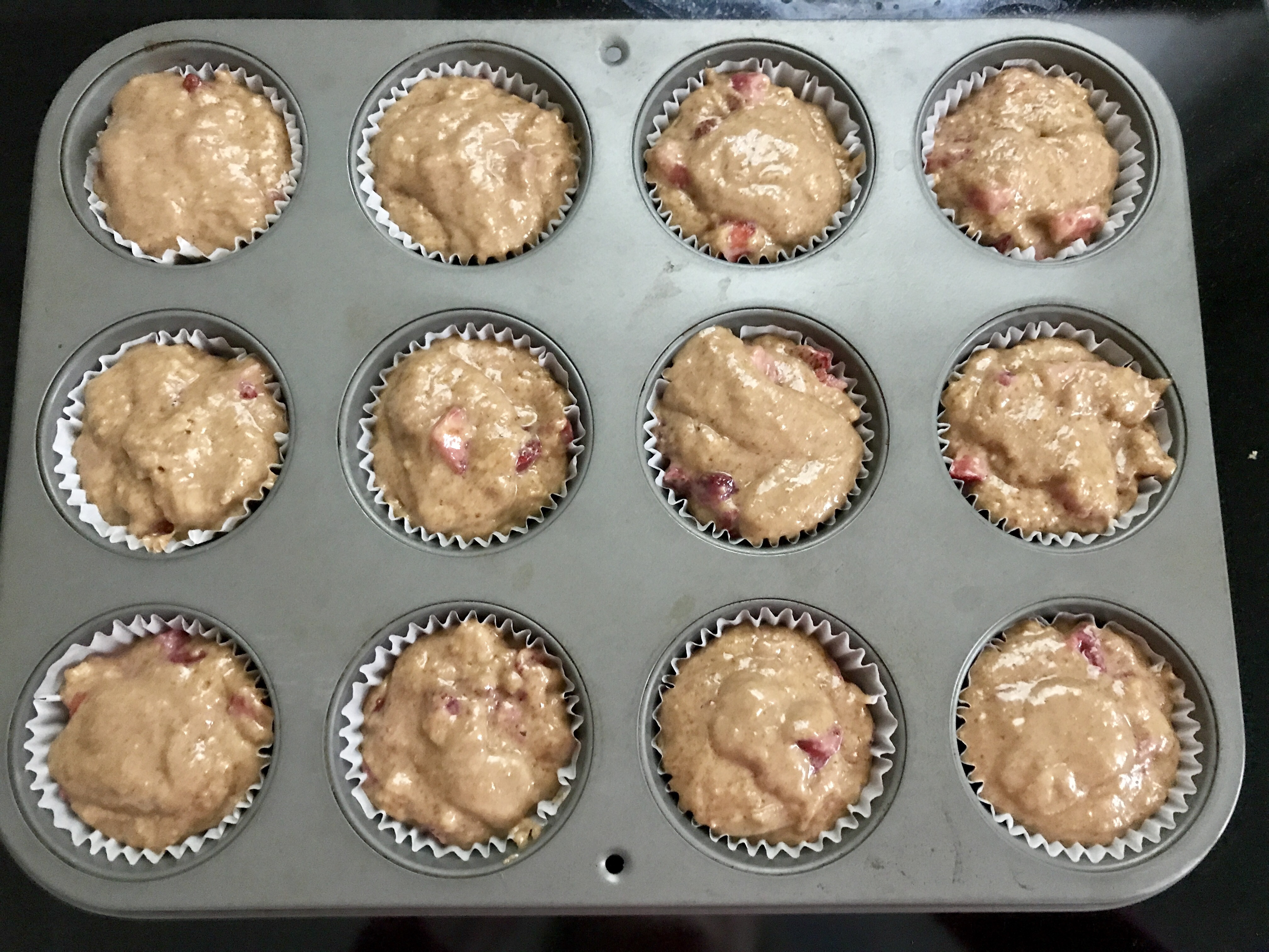 strawberry banana muffins